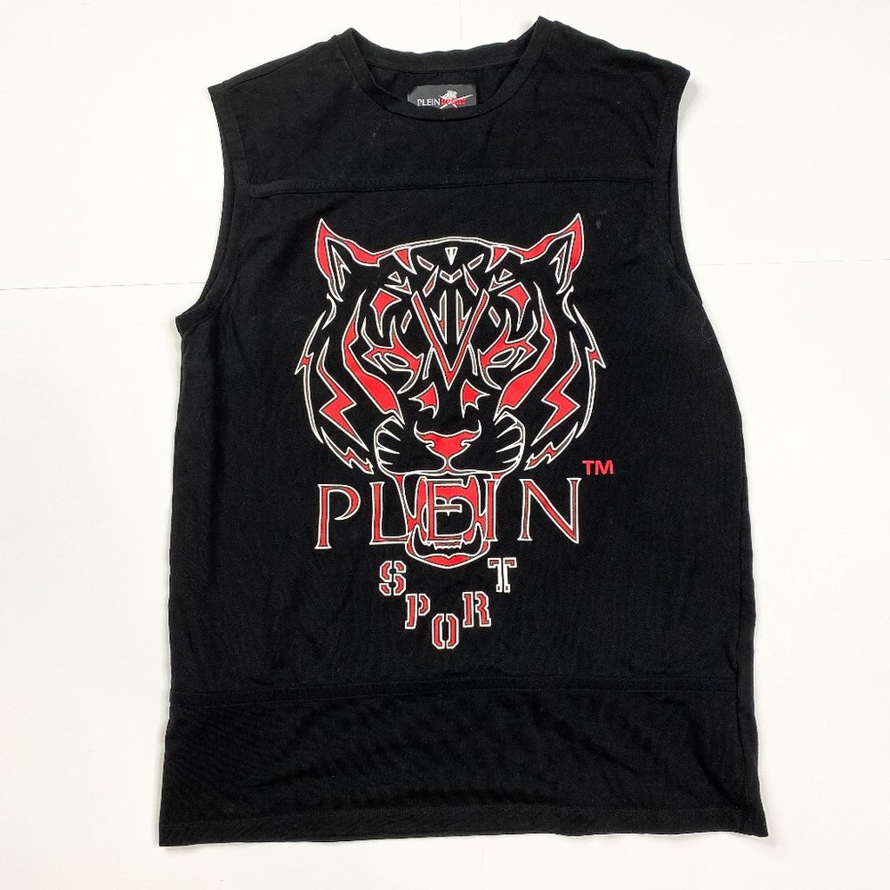 PHILIPP PLEIN Tiger tank top Black